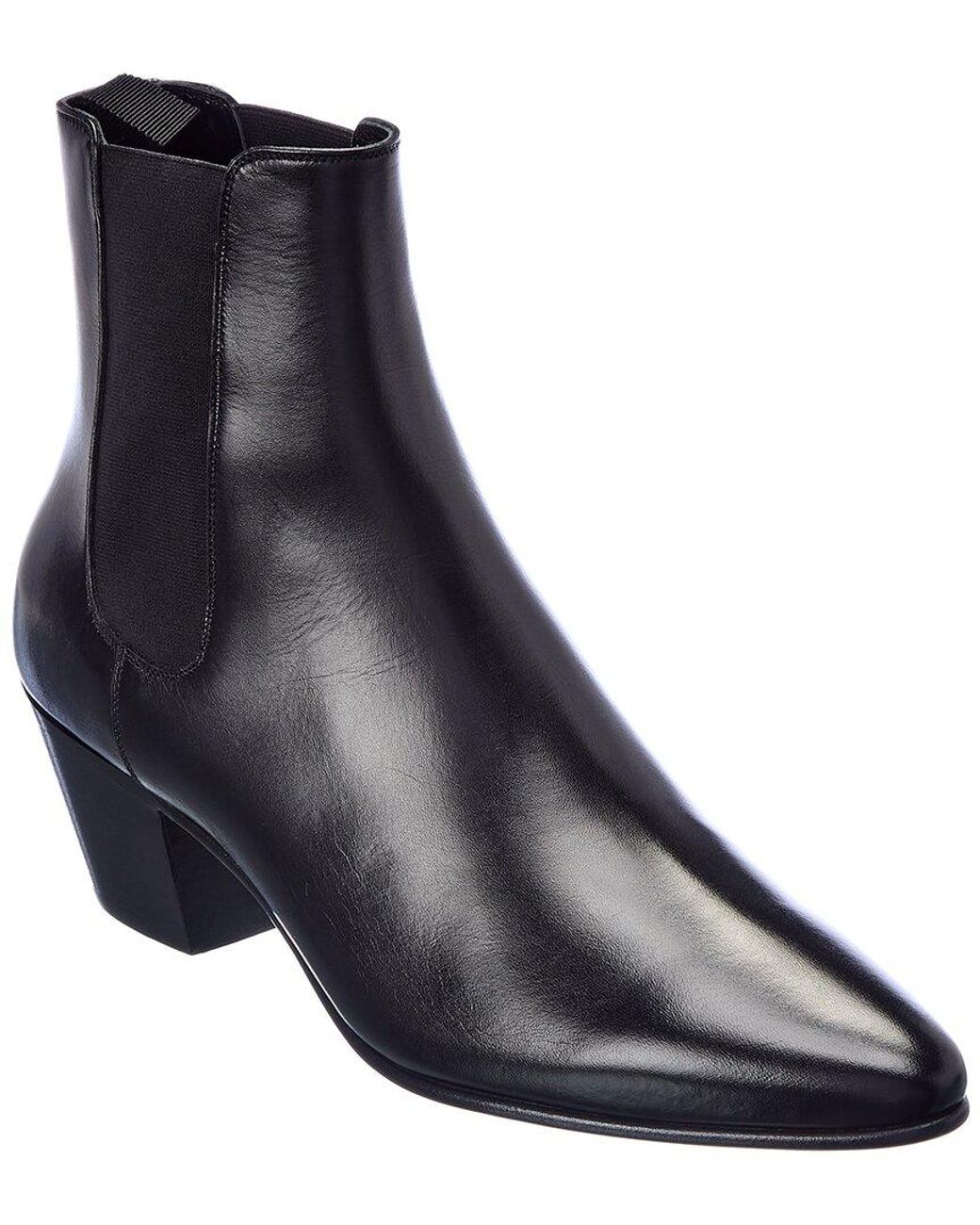 Celine Leather Chelsea Boot in Black for Men | Lyst