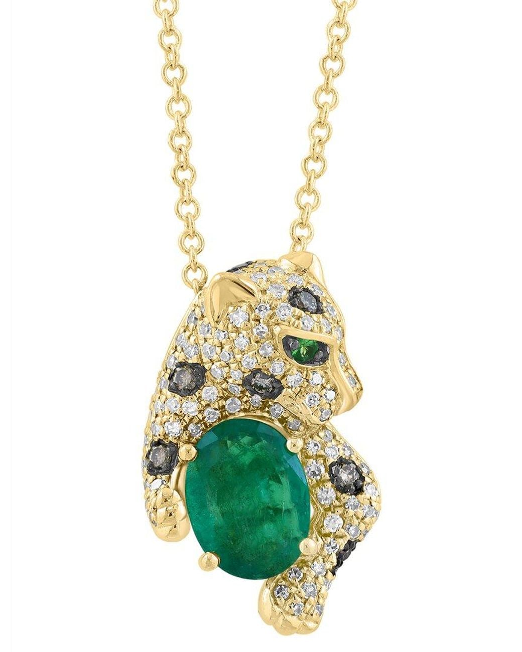 Effy Fine Jewelry Metallic 14K 1.52 Ct. Tw. Diamond & Gemstone Necklace