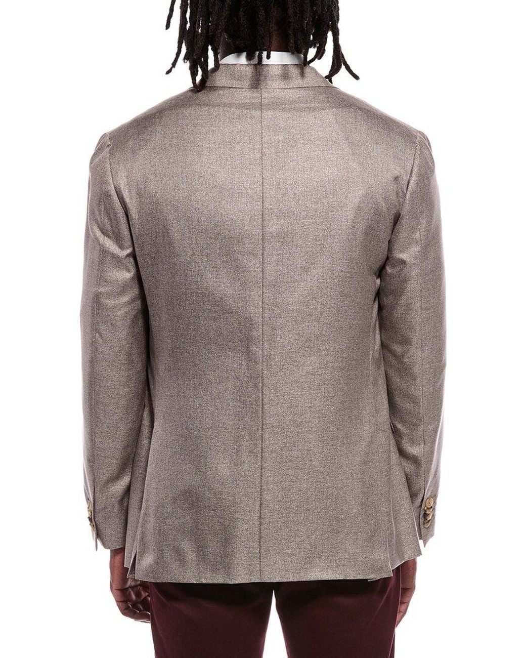 Canali Gray Silk Blazer for men