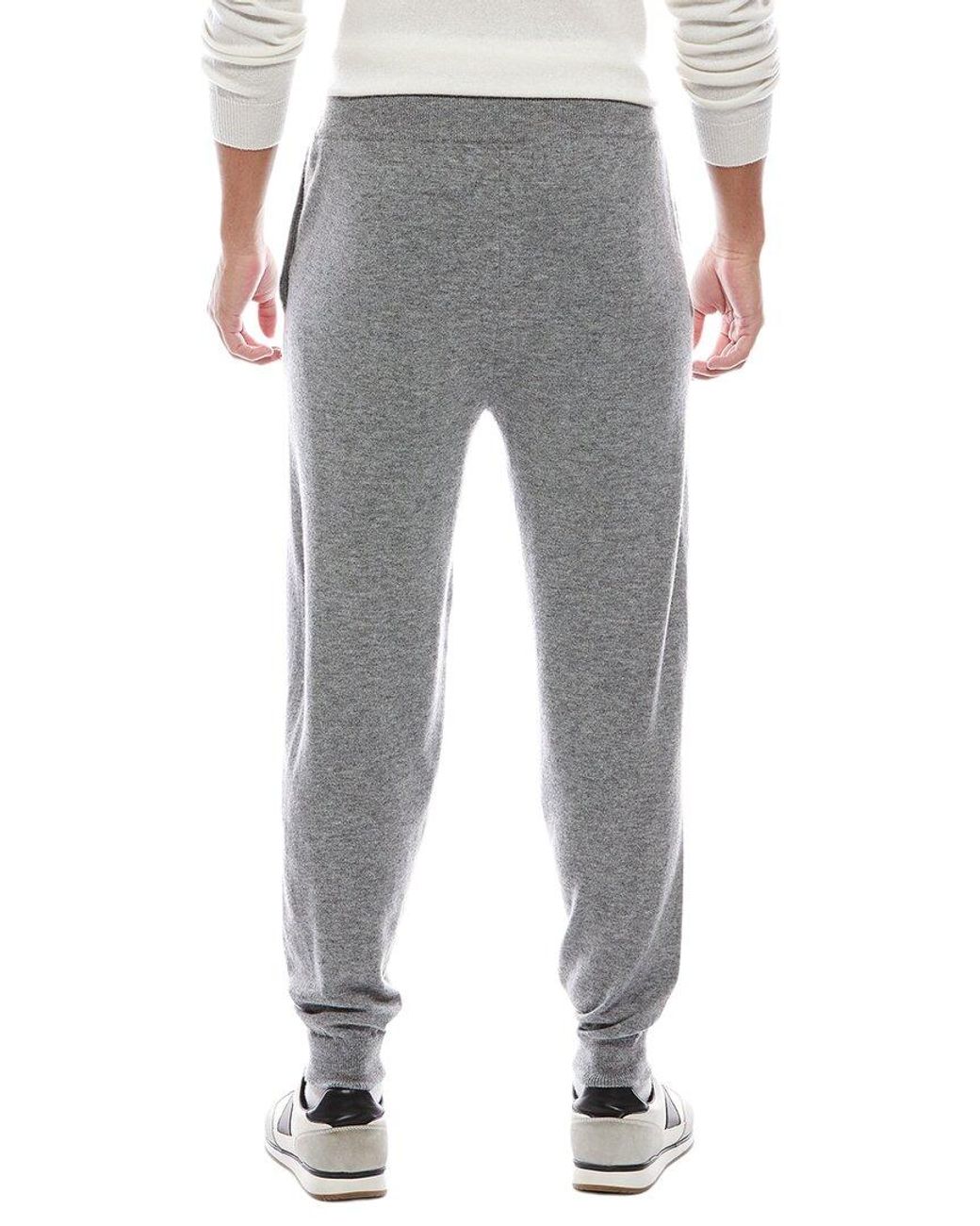 Brodie Cashmere Gray Wool & Cashmere-Blend Jogger for men