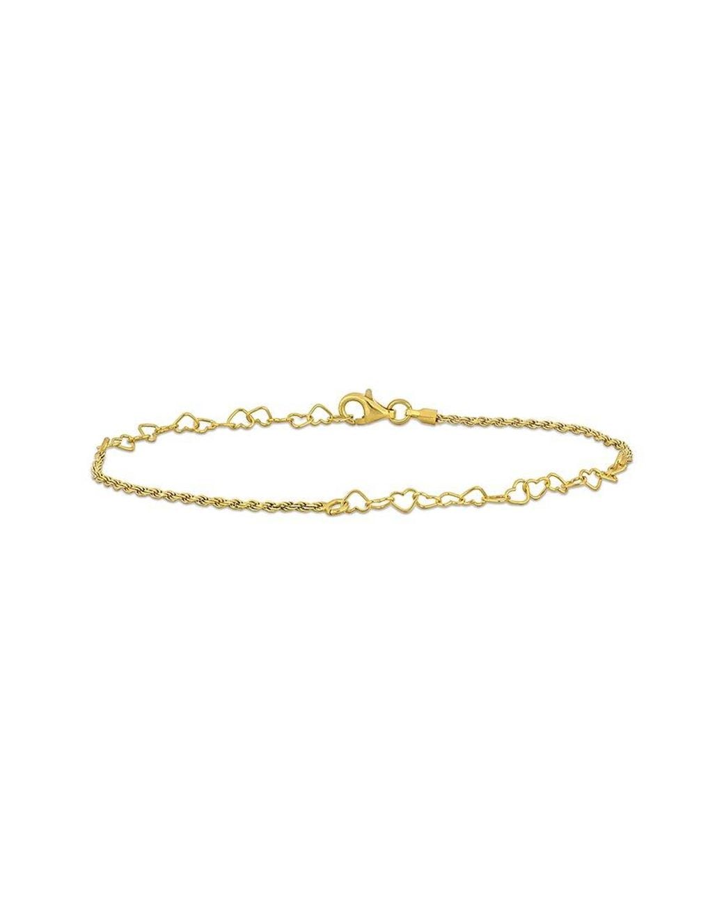 Italian Silver White Rope Chain Bracelet