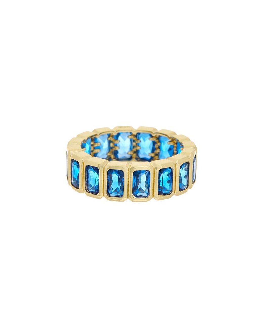 Juvell Blue 18K Plated Topaz Ring