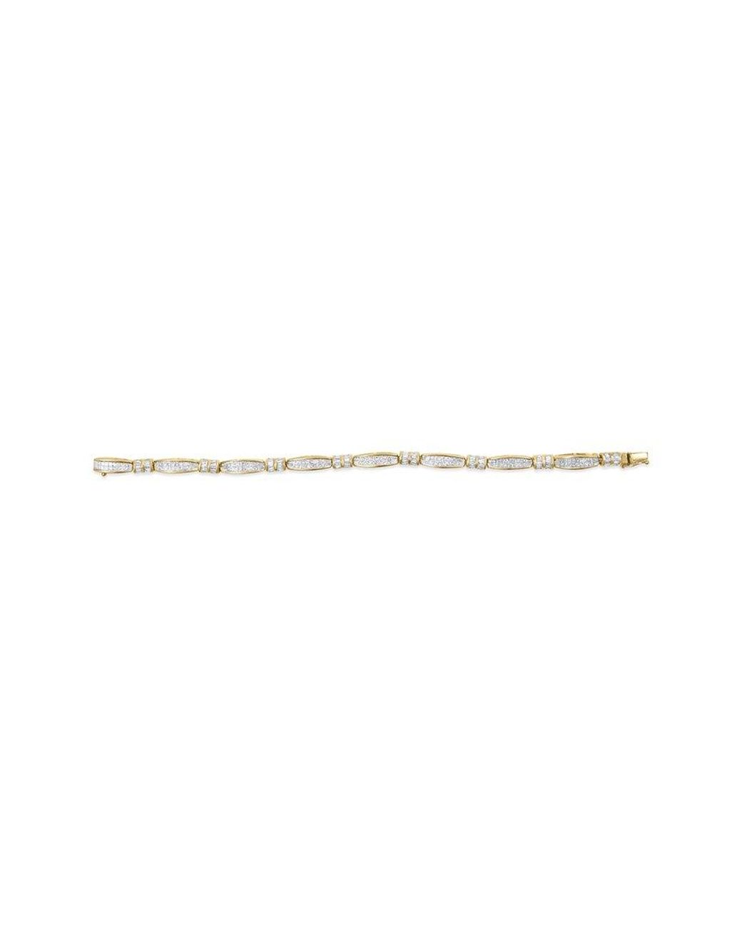 Haus of Brilliance White 14K 3.00 Ct. Tw. Diamond Link Bracelet
