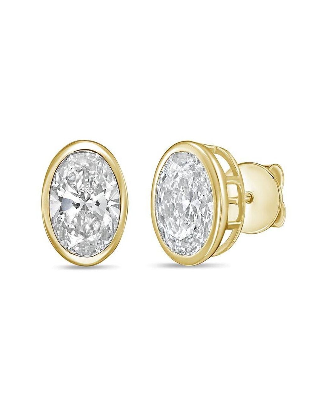 Diana M White Diana M. 14K 2.50 Ct. Tw. Lab-Grown Diamond Stud Earrings