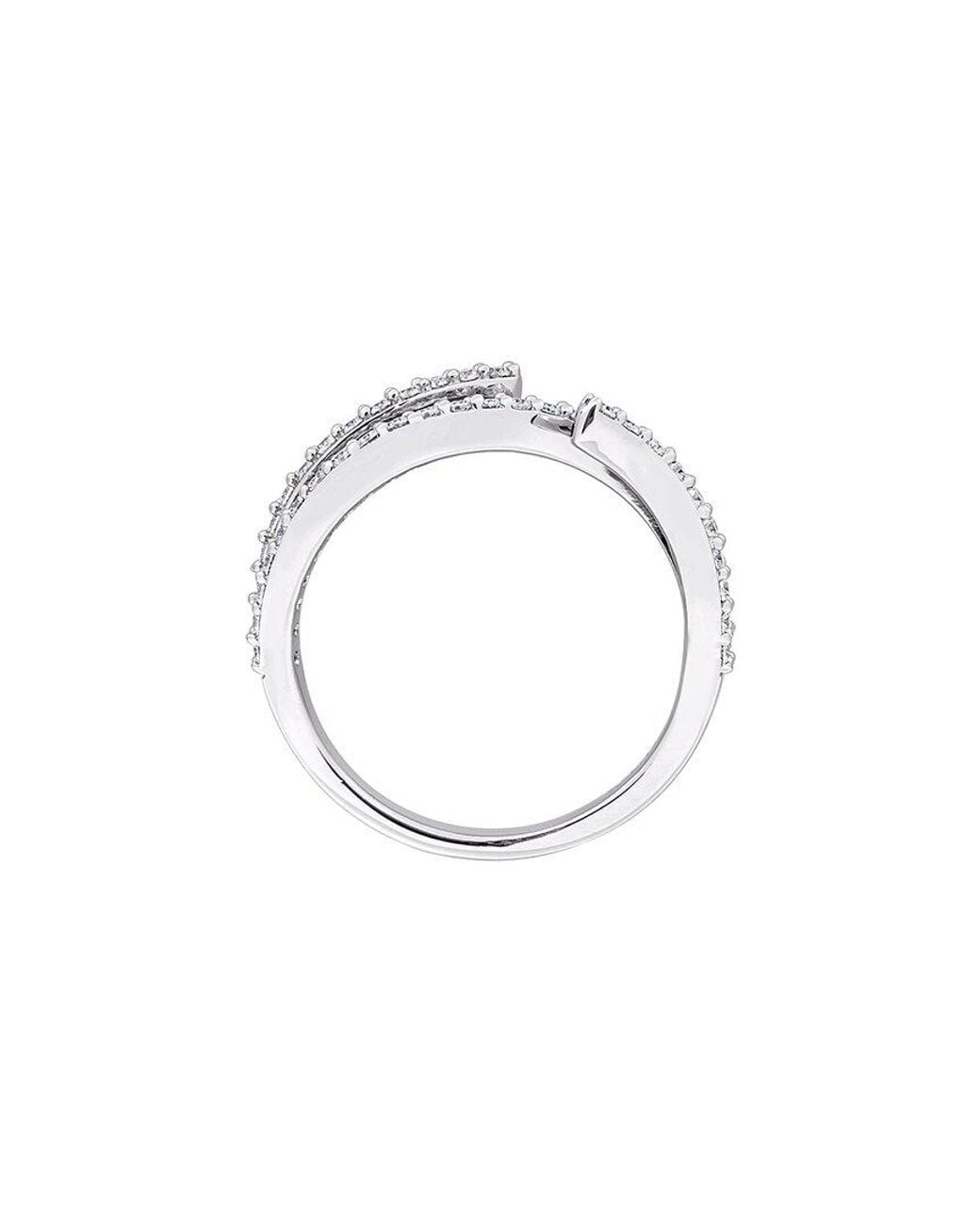 Rina Limor White 0.49 Ct. Tw. Created Moissanite Double Curved Ring