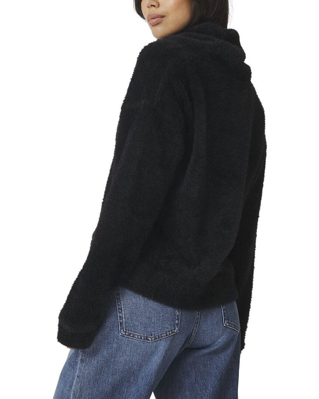 Splendid Black Rowan Fuzzy Pullover