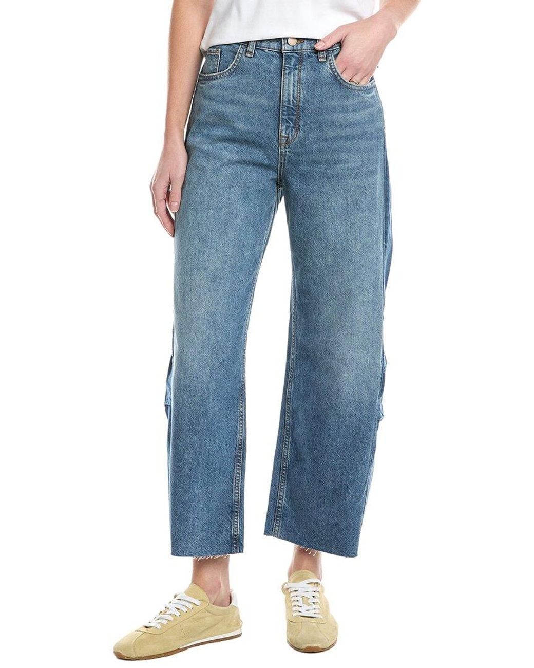 Triarchy Blue Walker Mid-Rise Constructed Shadow Jean