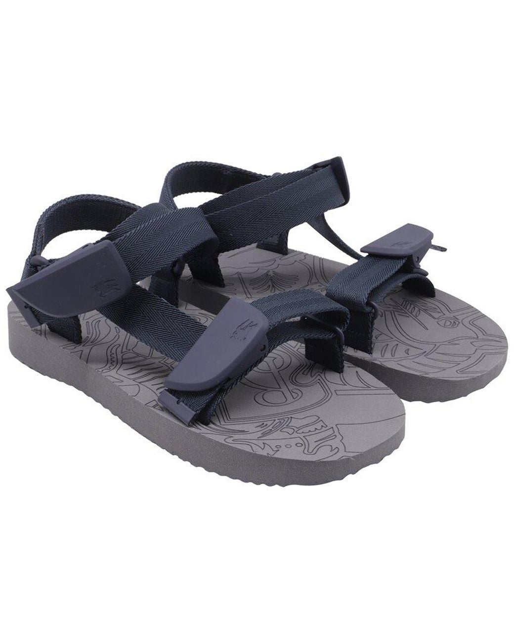 Burberry Blue Rubber Trek Sandal (Authentic Pre-Loved)