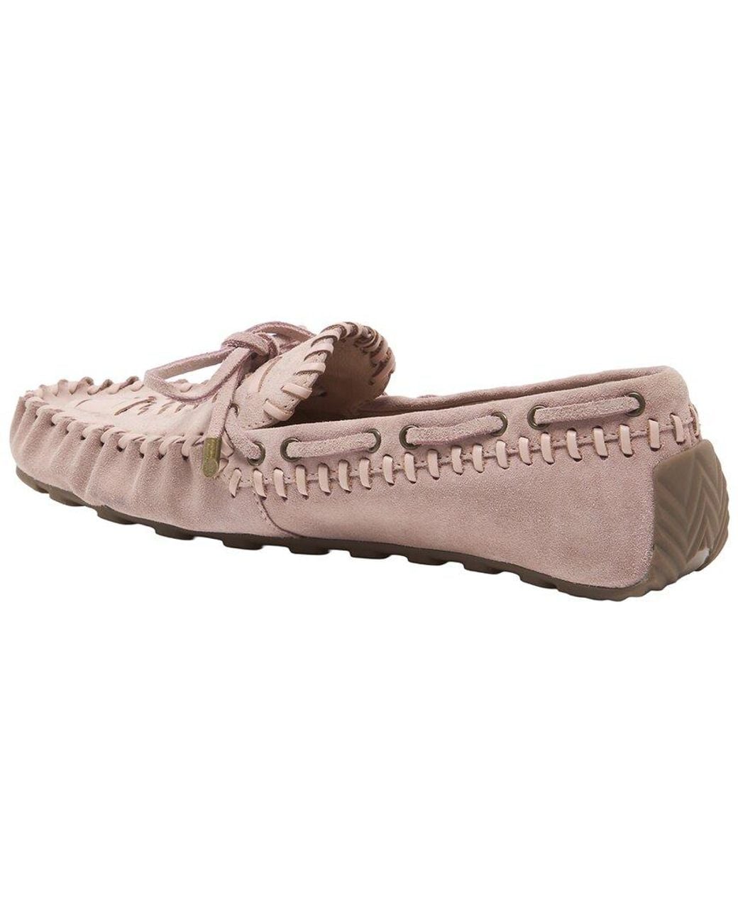 Free People Pink Misty Suede Moccasin
