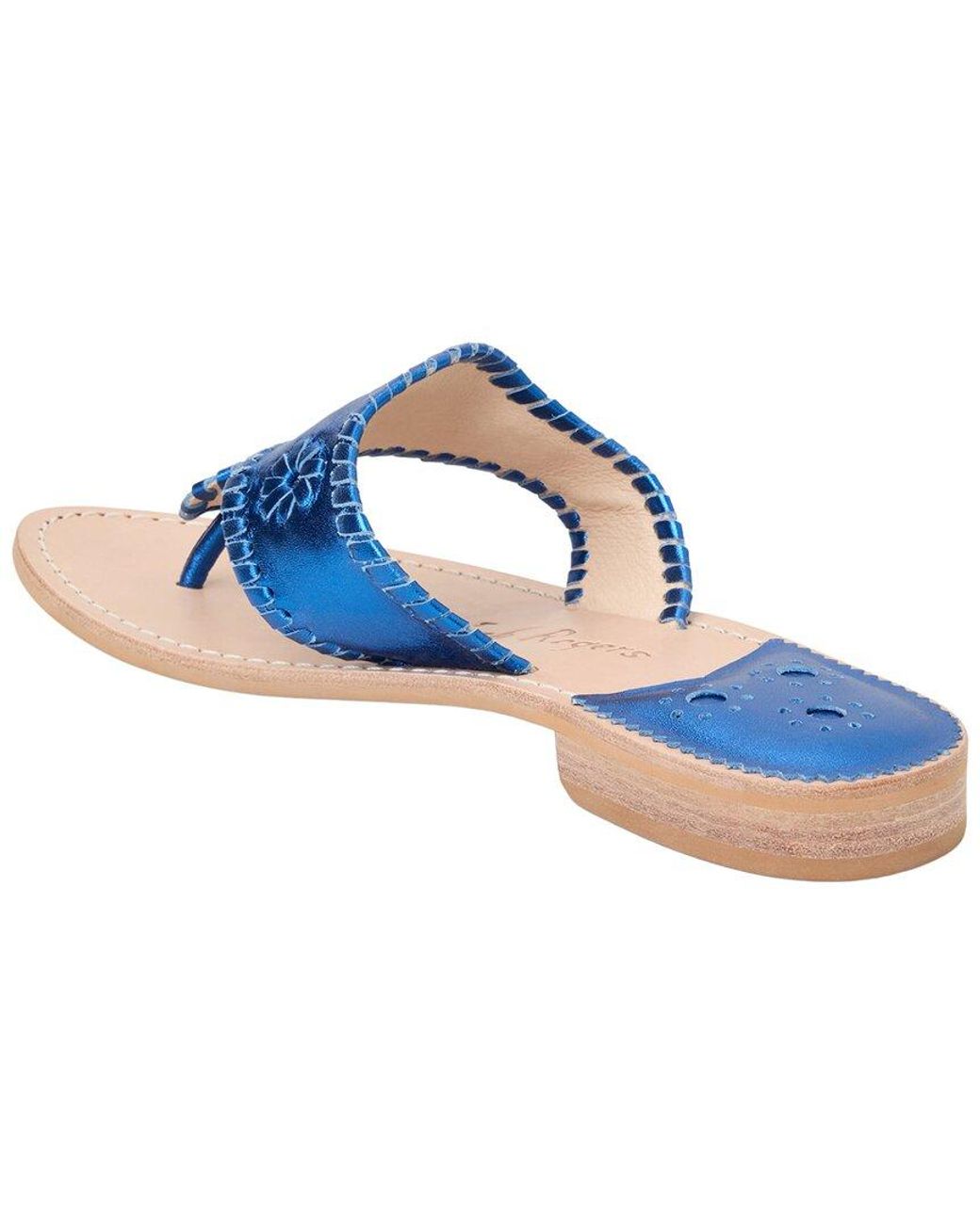 Jack Rogers Blue Jacks Leather Sandal