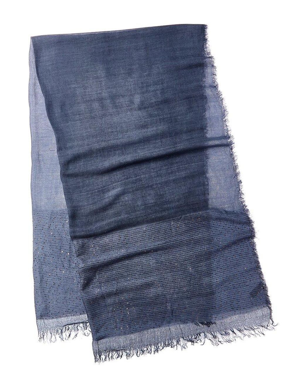 Saachi Blue Lenox Shimmer Scarf