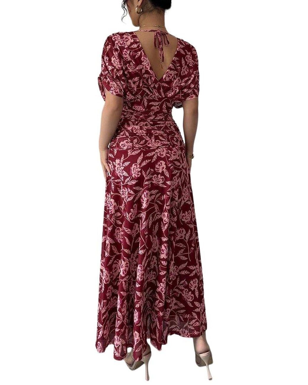 XIRELLI Red Print Maxi Dress