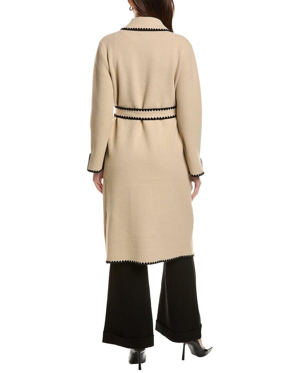 NVLT Natural Longline Eyelash Wrap Coat