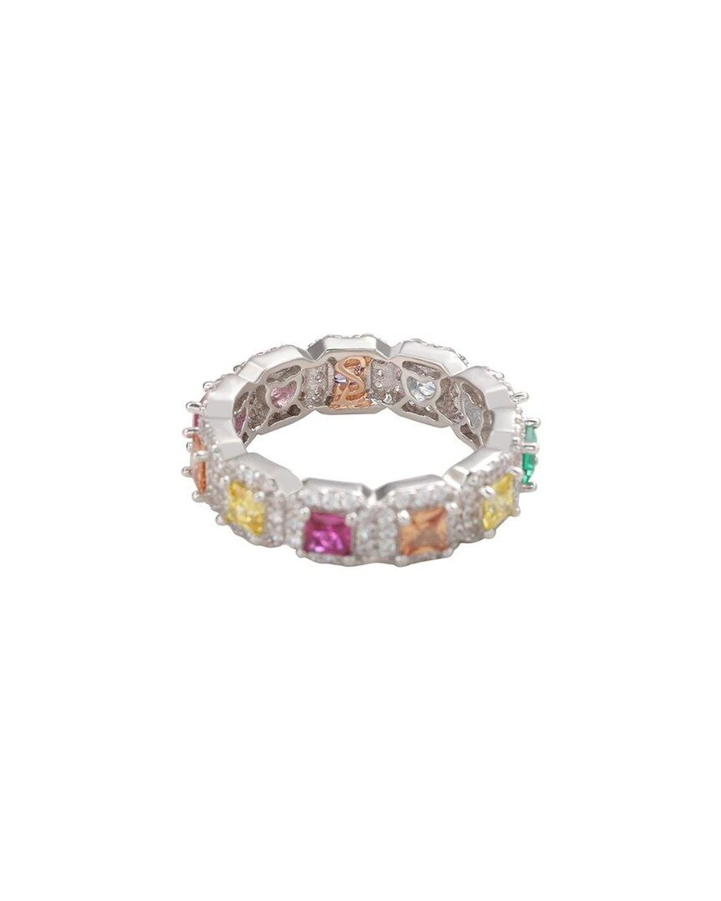 Suzy Levian CZ Jewelry White Suzy Levian Cz Eternity Ring