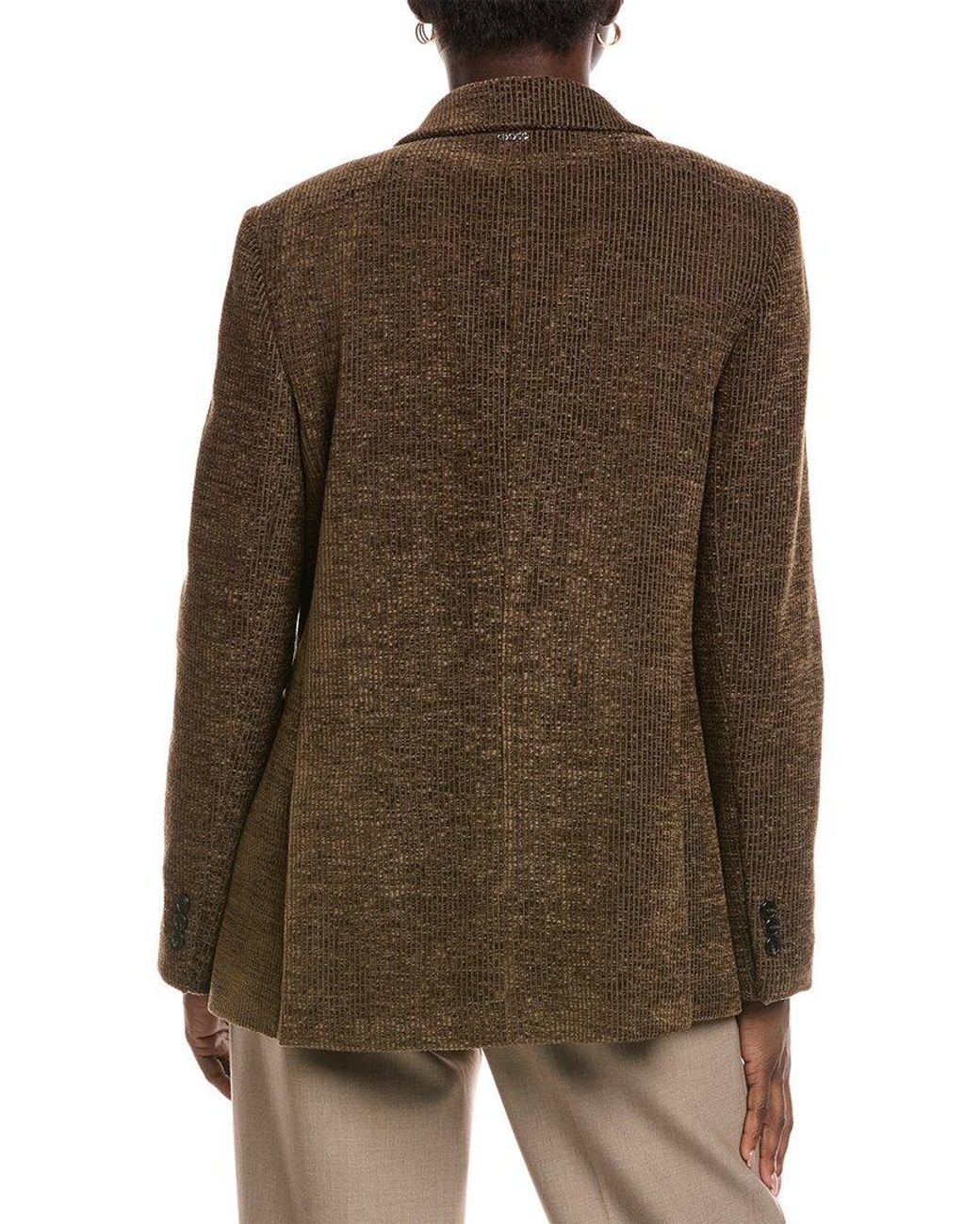 Boss Brown Wool-Blend Blazer
