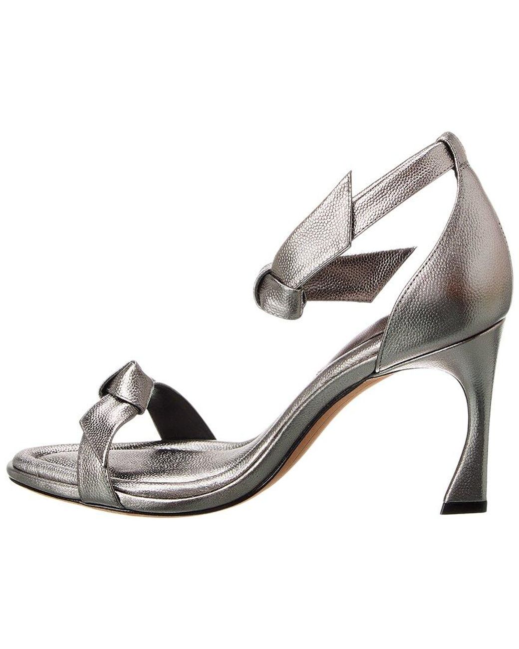 Alexandre Birman Metallic Clarita 85 Leather Sandal