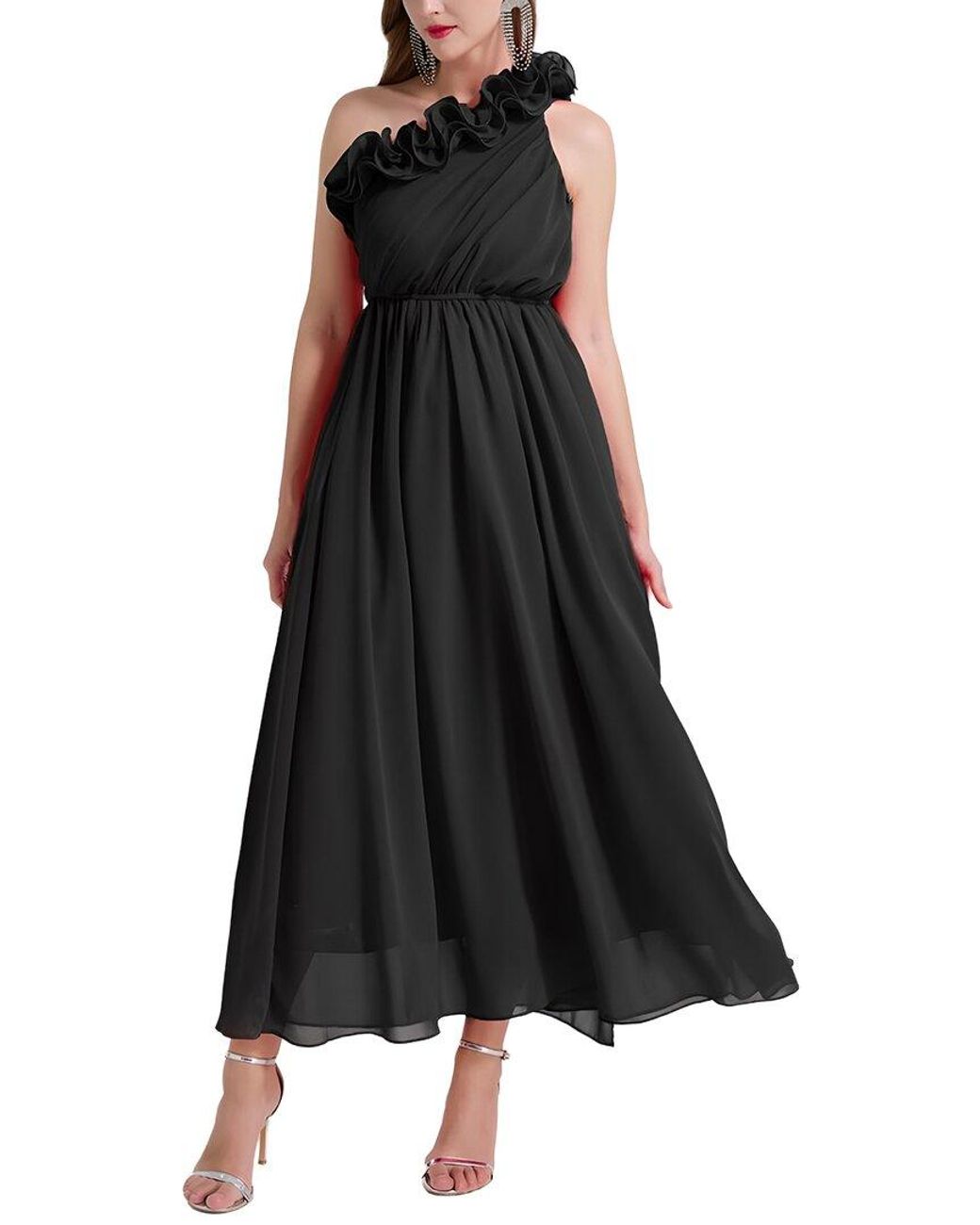 GABRIELA RICH Black Midi Dress