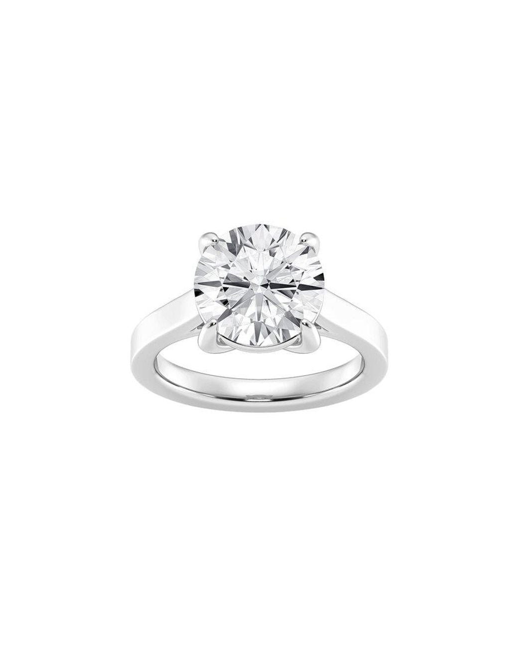Lab Grown Diamonds White 14K 4.00 Ct. Tw. Lab-Grown Diamond Solitaire Engagement Ring