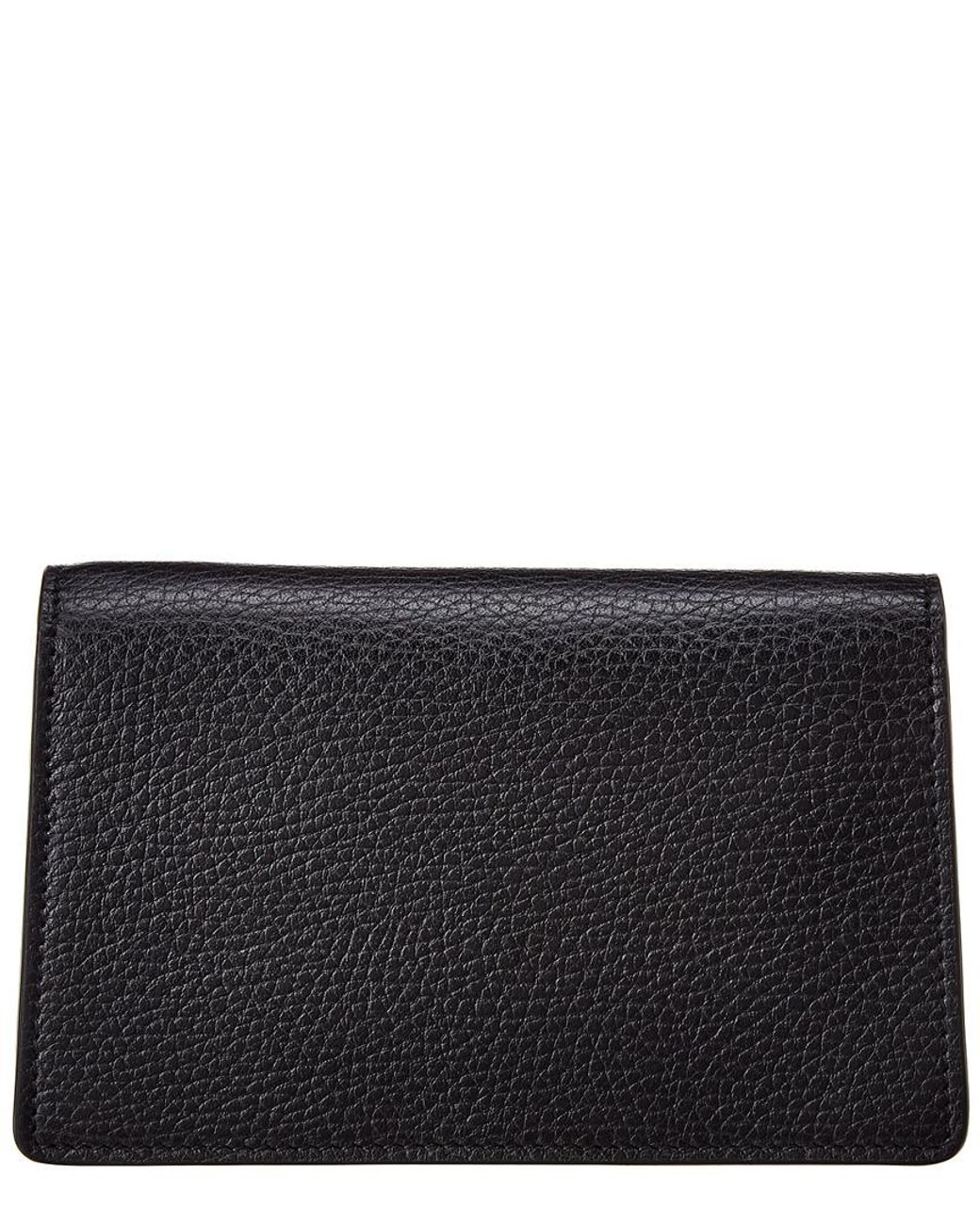 Gucci Super Mini Dionysus Leather Shoulder Bag - Black