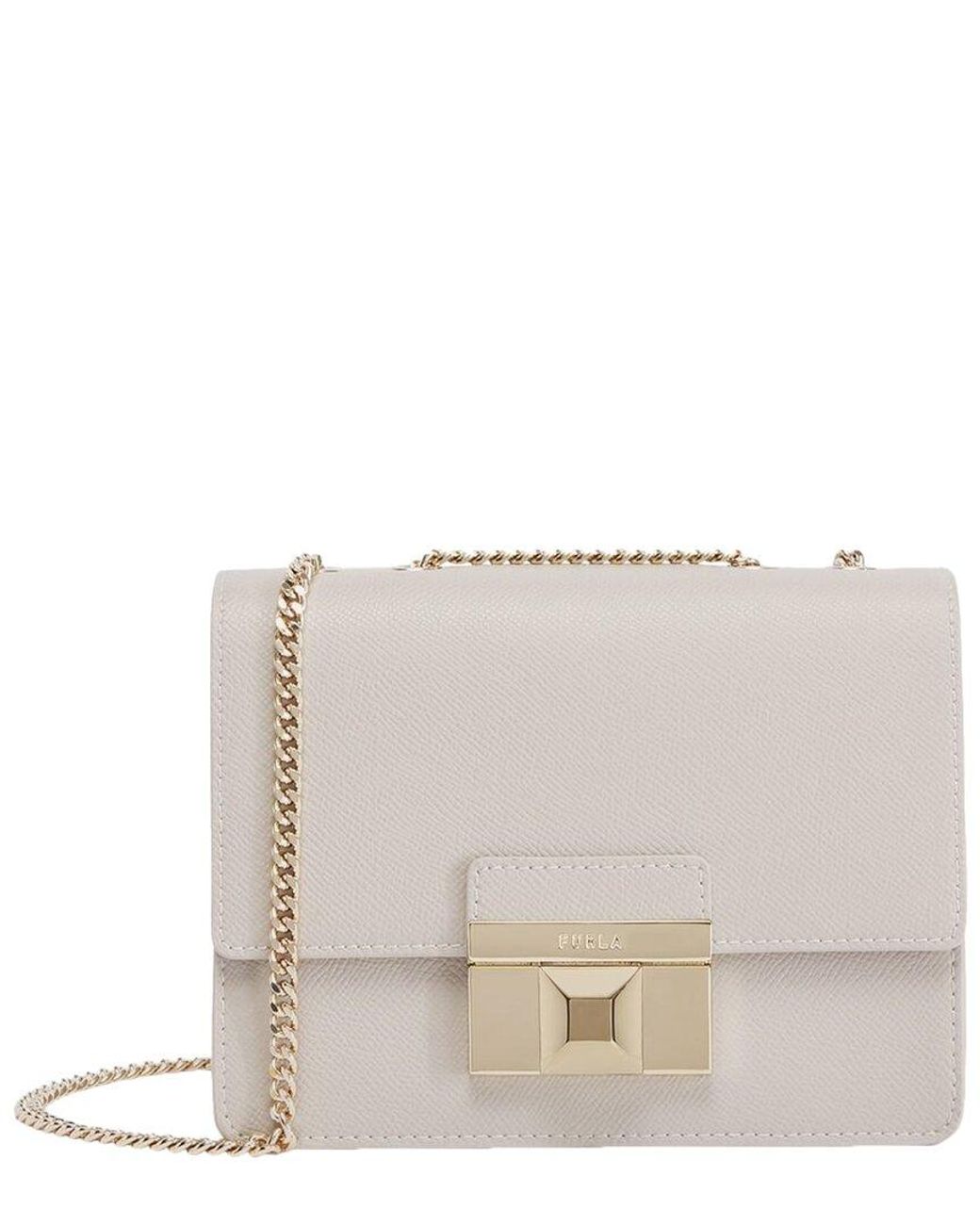 Furla Venere Mini Leather Crossbody in Natural | Lyst Furla Venere Mini Leather Crossbody in Natural | Lyst