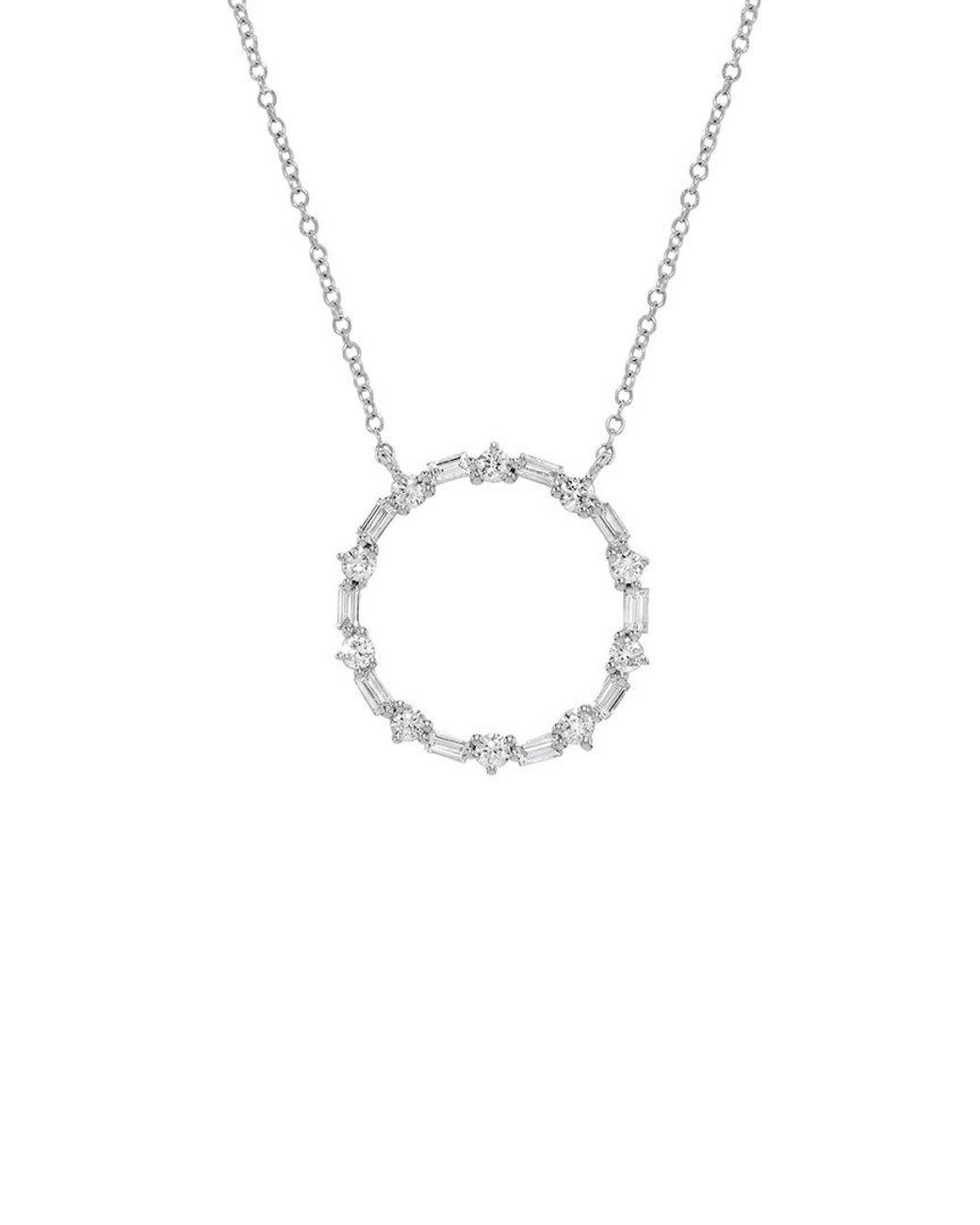 H.J. Namdar White 14K 0.54 Ct. Tw. Diamond Circle Necklace