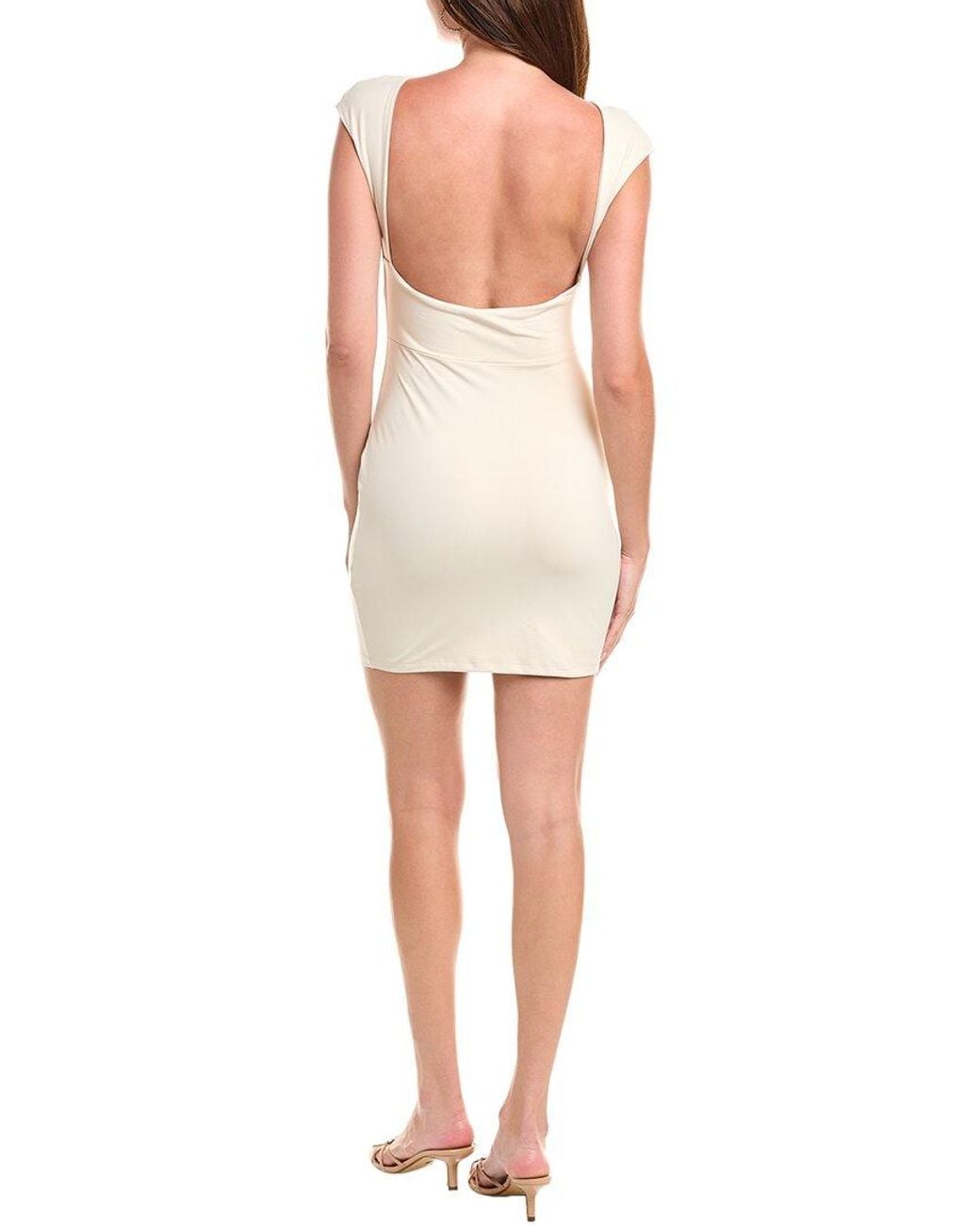 Susana Monaco White Open Back Dress