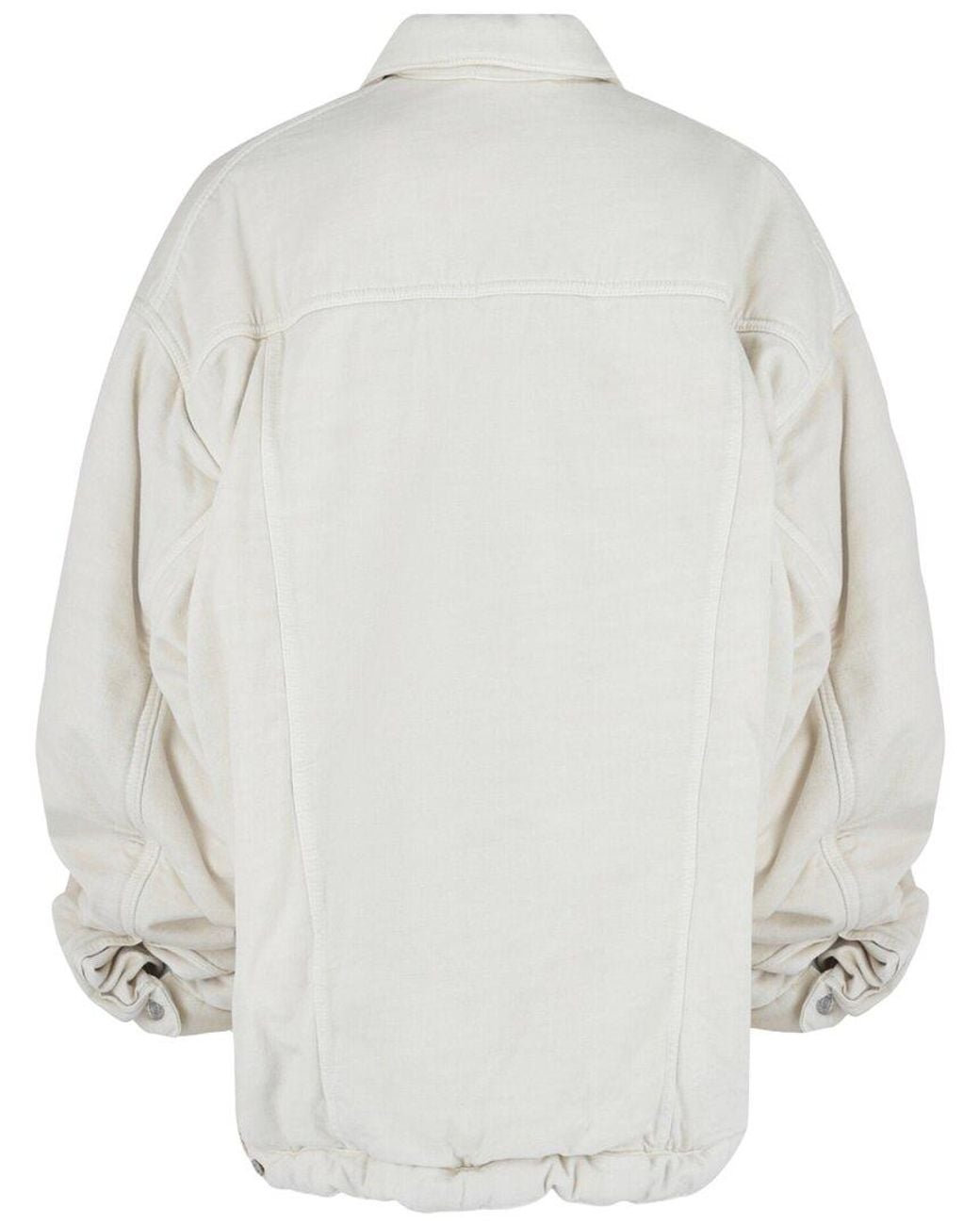 Balenciaga Gray Padded Denim Jacket for men