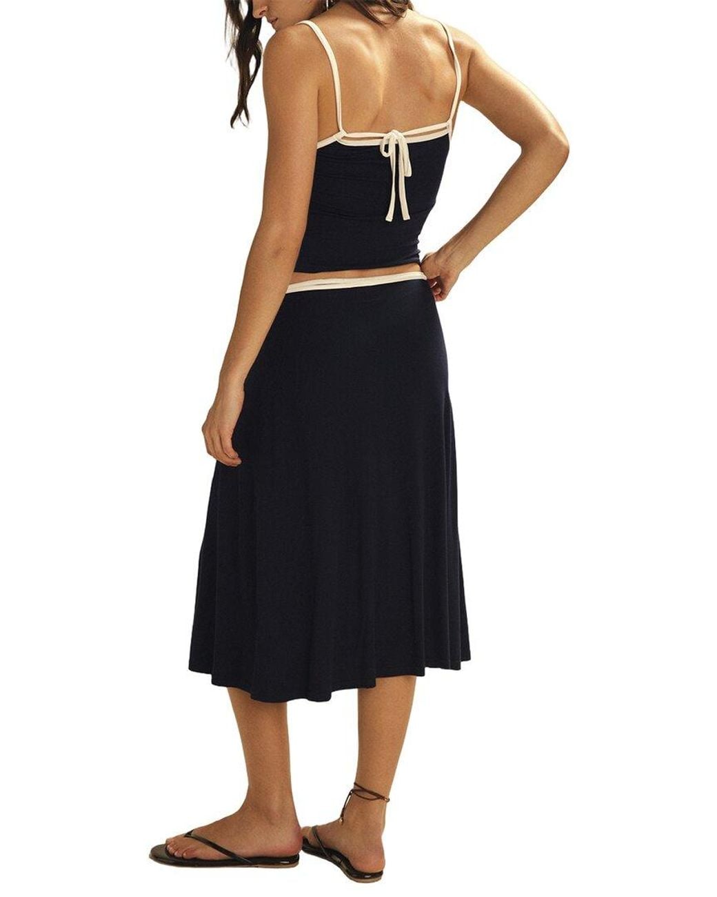Free People Blue 2Pc Opal Skirt Set