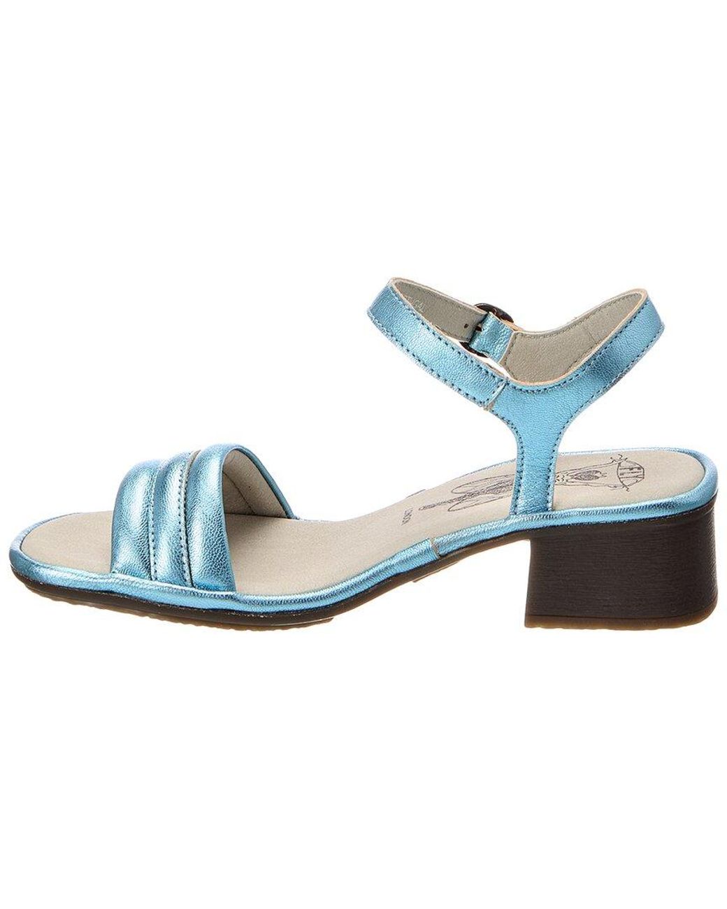 Fly London Blue Leather Sandal