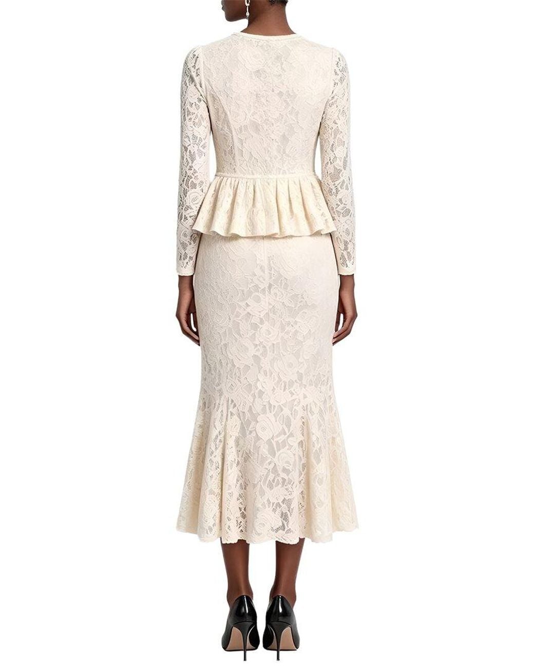 Linda Charm Natural 2Pc Top & Skirt Set