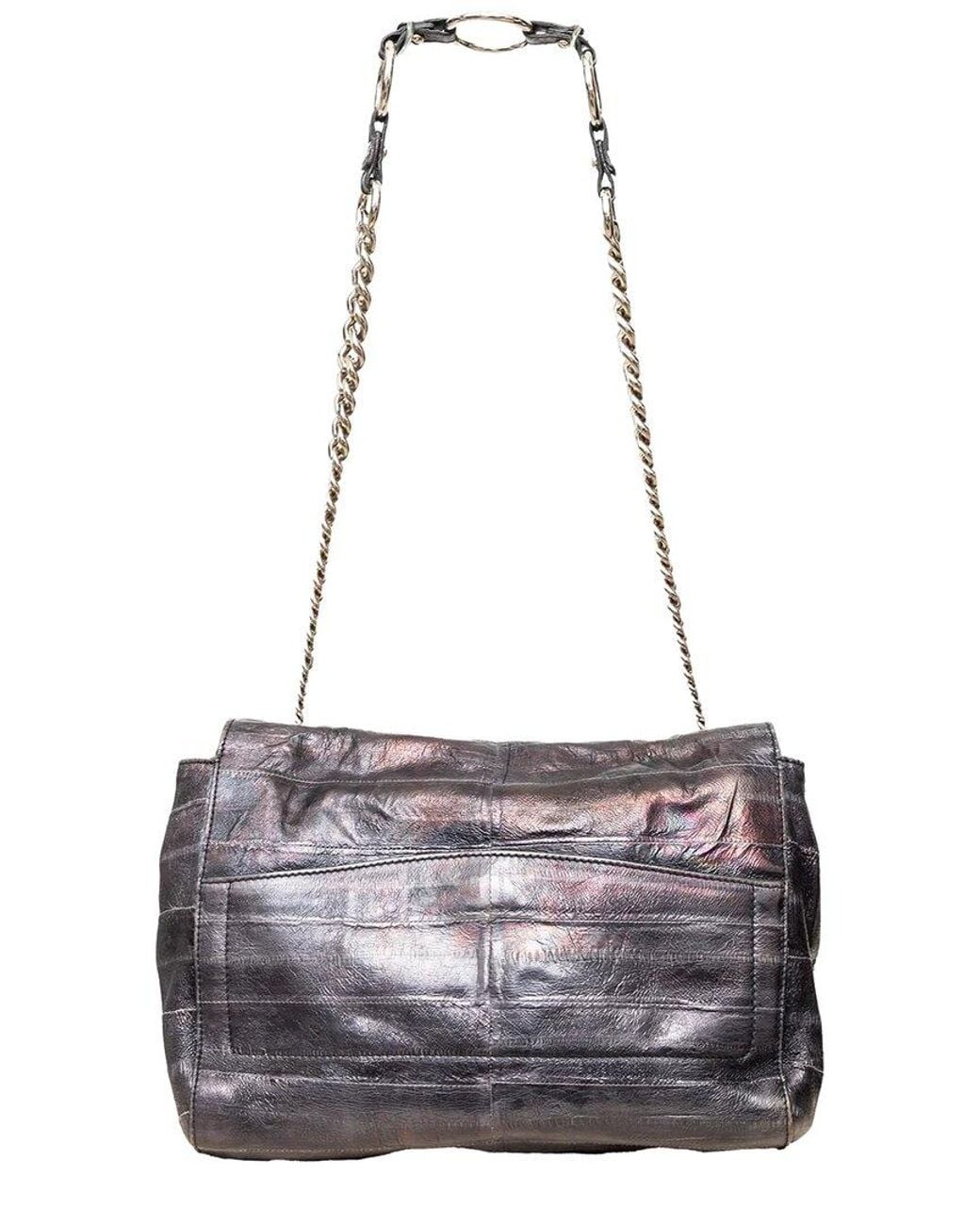 Saint Laurent White Leather Sac Le Sixieme Bag