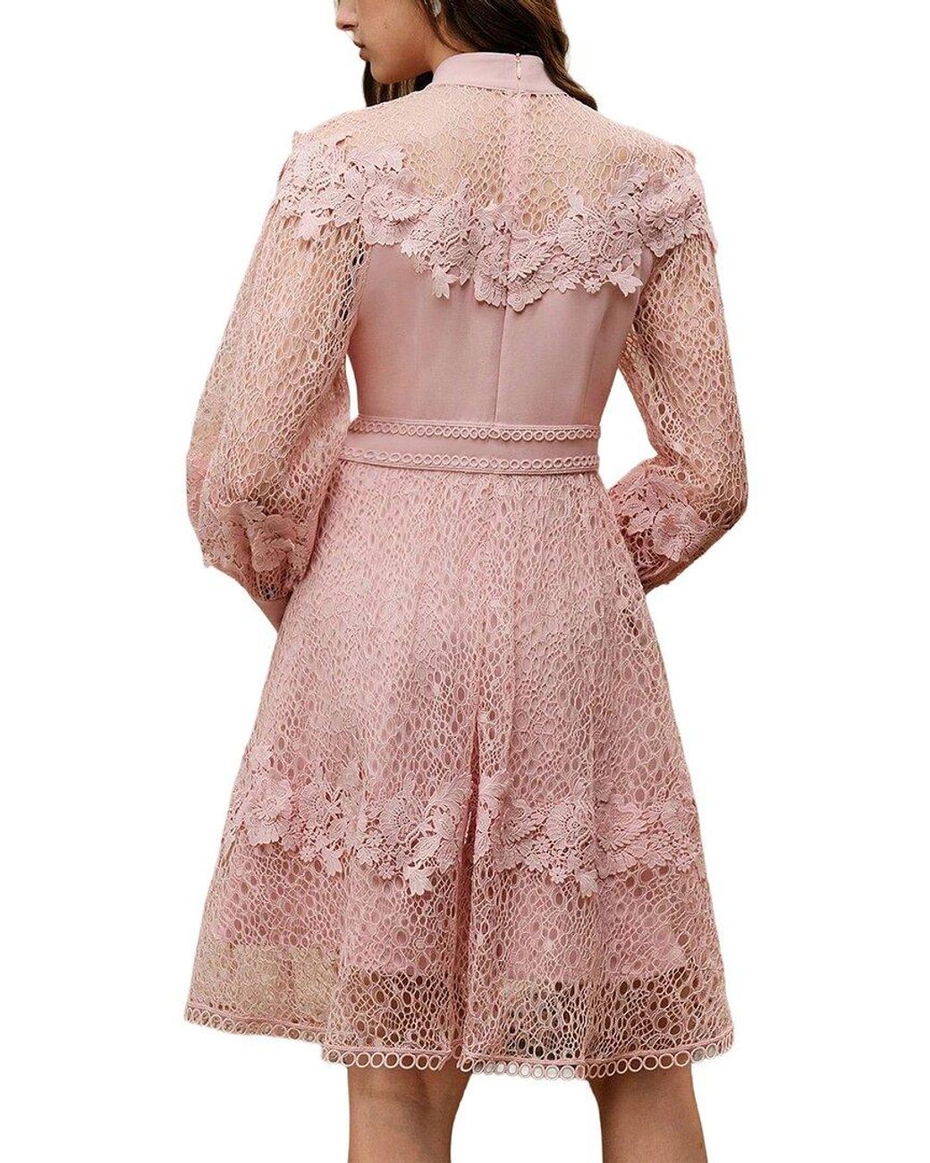 COLON DIANA Pink Midi Dress