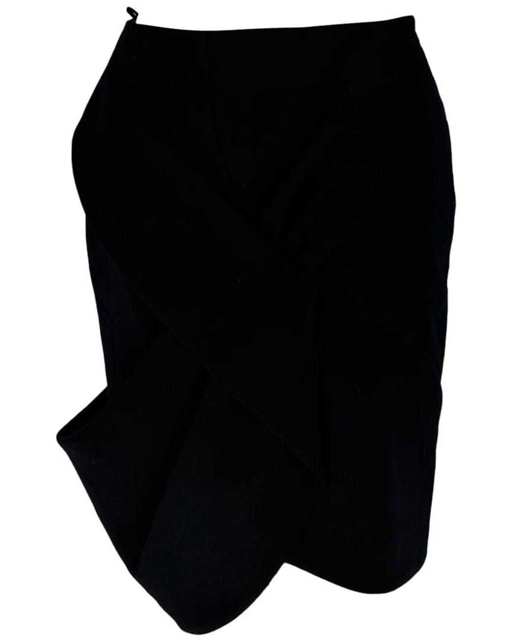 Givenchy Black Draped Pencil Skirt, Size Eu (Authentic Pre-Loved)