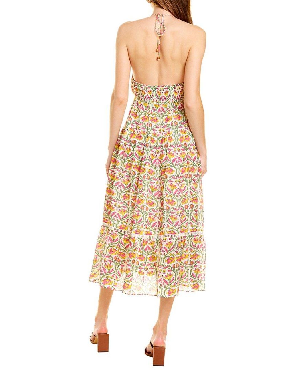 Ash Natural Nuuly Halter Midi Dress