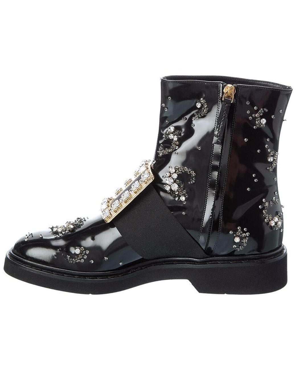 Roger Vivier Black Leather Boot
