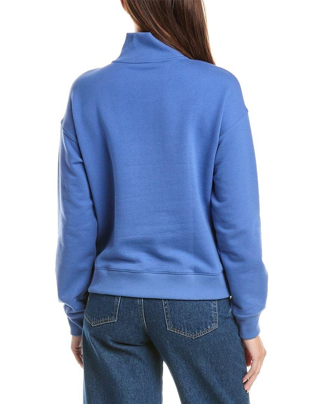 Splendid Black Goldie Mock Neck 1/4-Zip Sweater