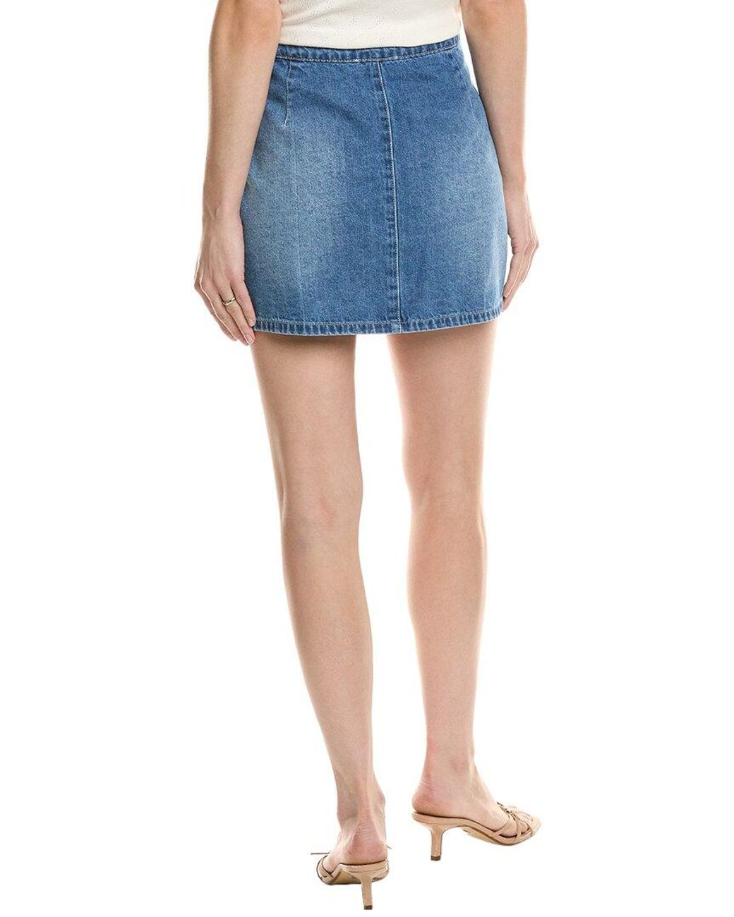 MEIVEN Blue Mini Skirt