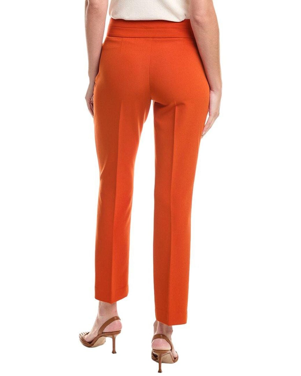 Tahari Orange Petite Pant