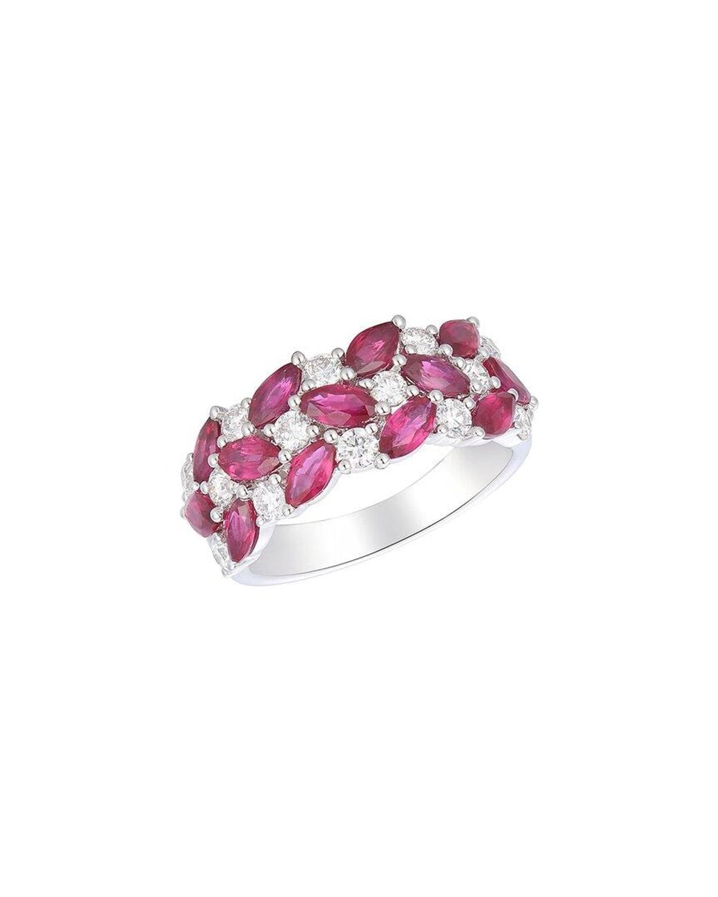Gregg Ruth Pink 14K 2.96 Ct. Tw. Diamond & Ruby Ring