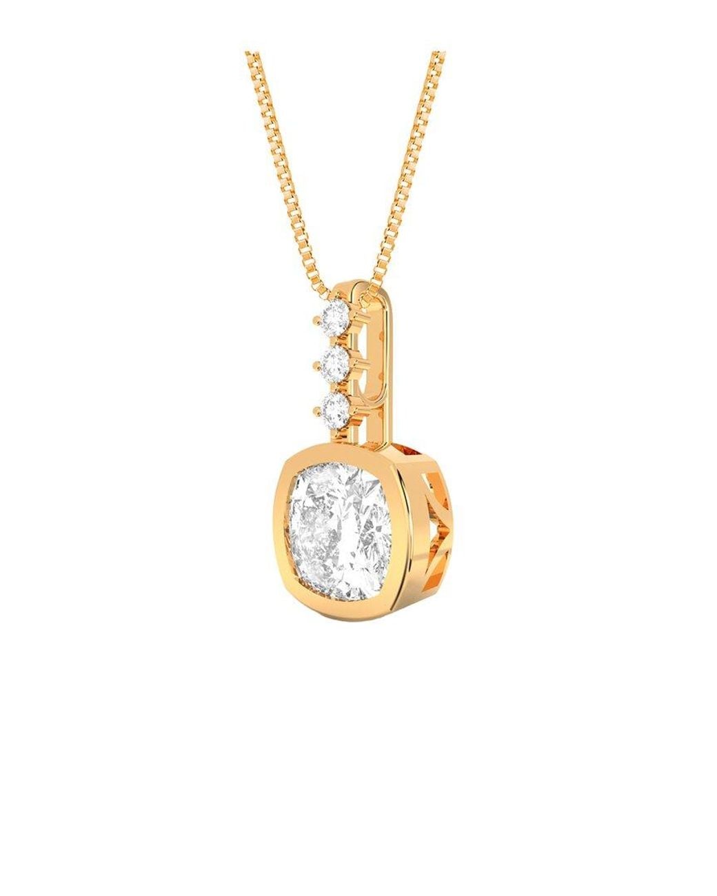 Amairah Metallic 14K Rose 3.00 Ct. Tw. Lab-Grown Diamond Pendant Necklace
