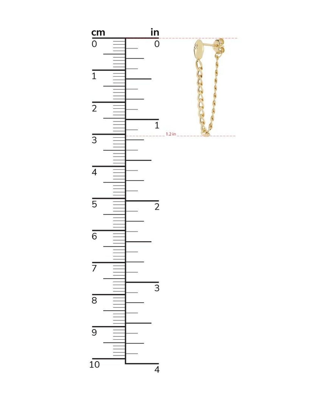 Ember Fine Jewelry Metallic 14k 0.03 Ct. Tw. Diamond Snake Earrings
