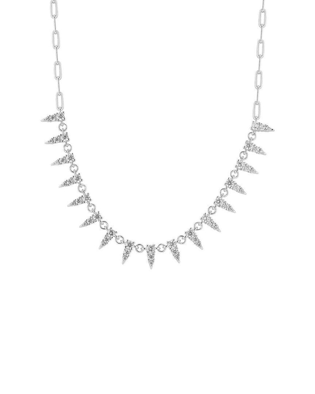 Sphera Milano Metallic Plated Cz Necklace