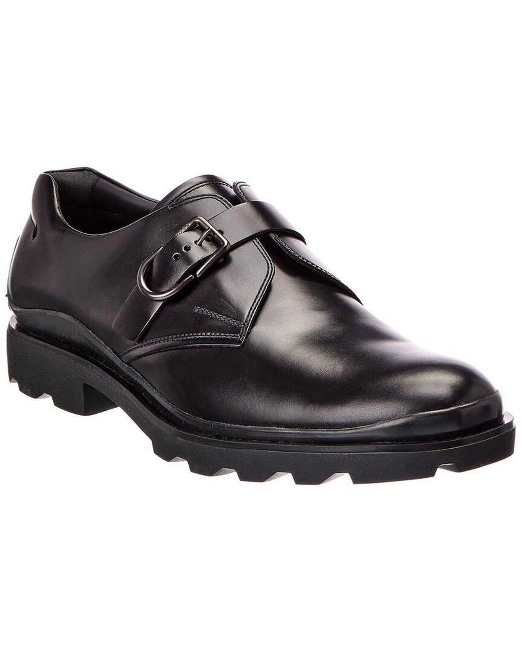 Tod's Black Leather Derby for men