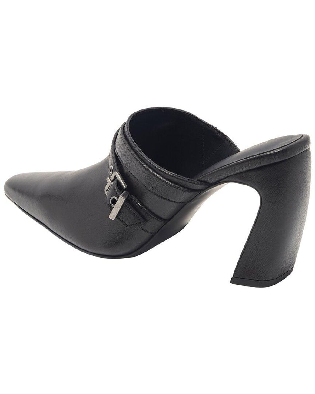 Free People Black Date Night Leather Mule