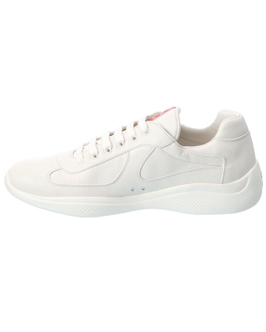 Prada White Leather Sneaker for men
