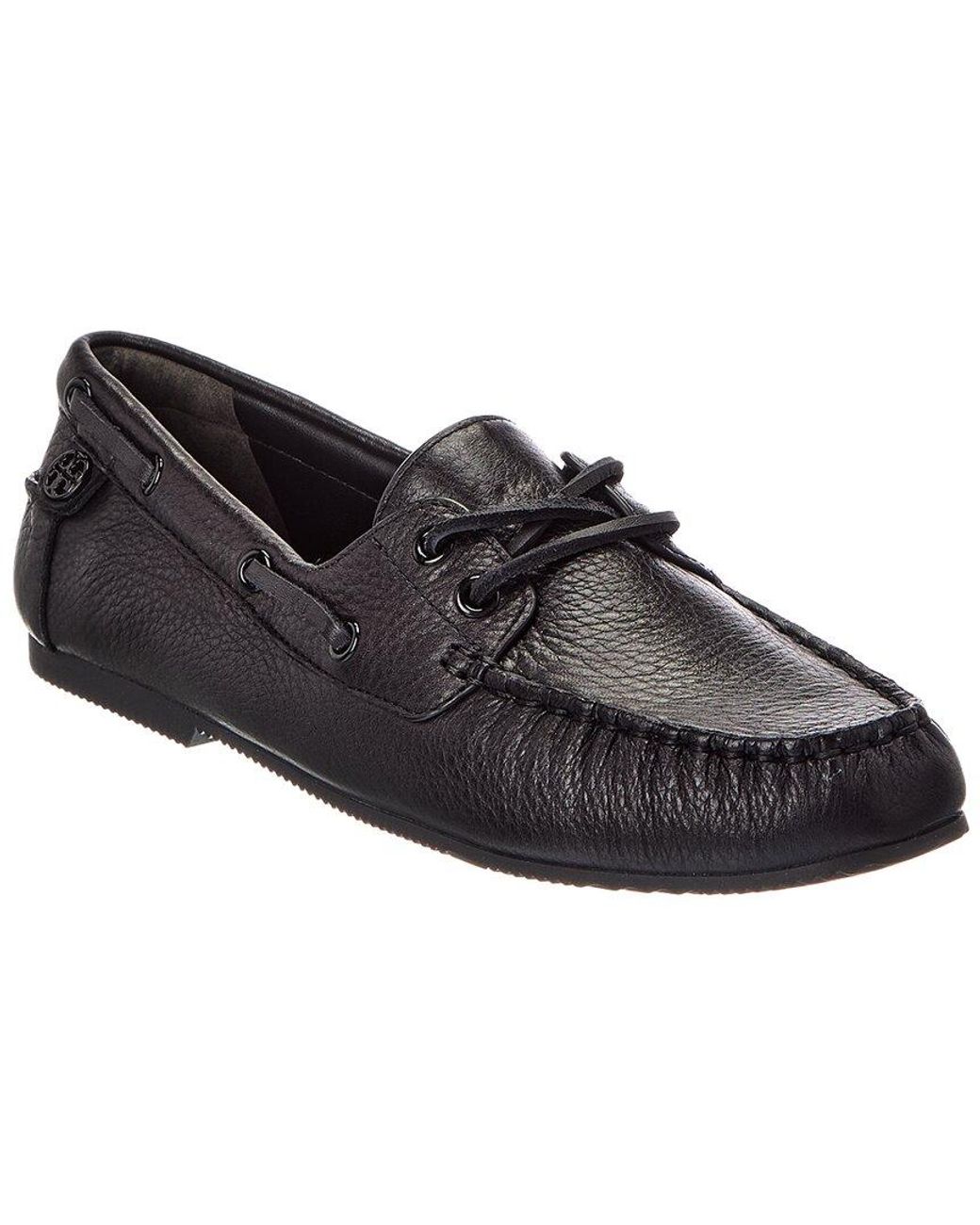 Tory Burch Black Mini Chelsea Leather Loafer
