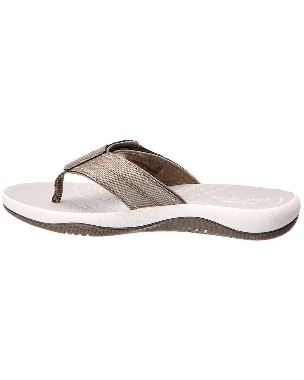 Clarks White Sunmaze Loop Flip Flop