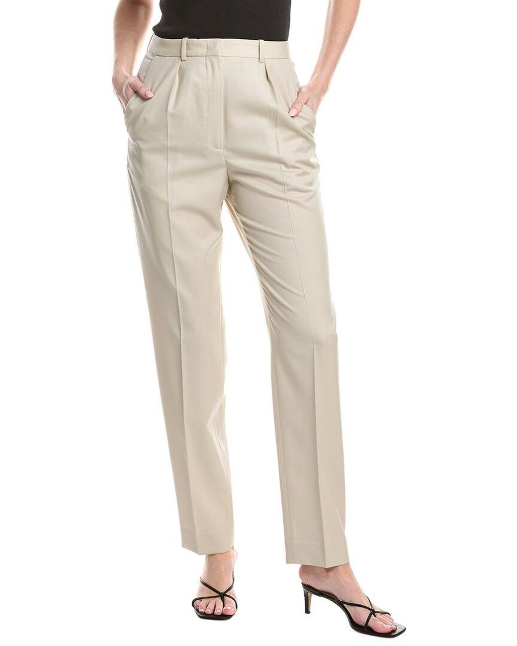 Fabiana Filippi Natural Wool High Waisted Trouser