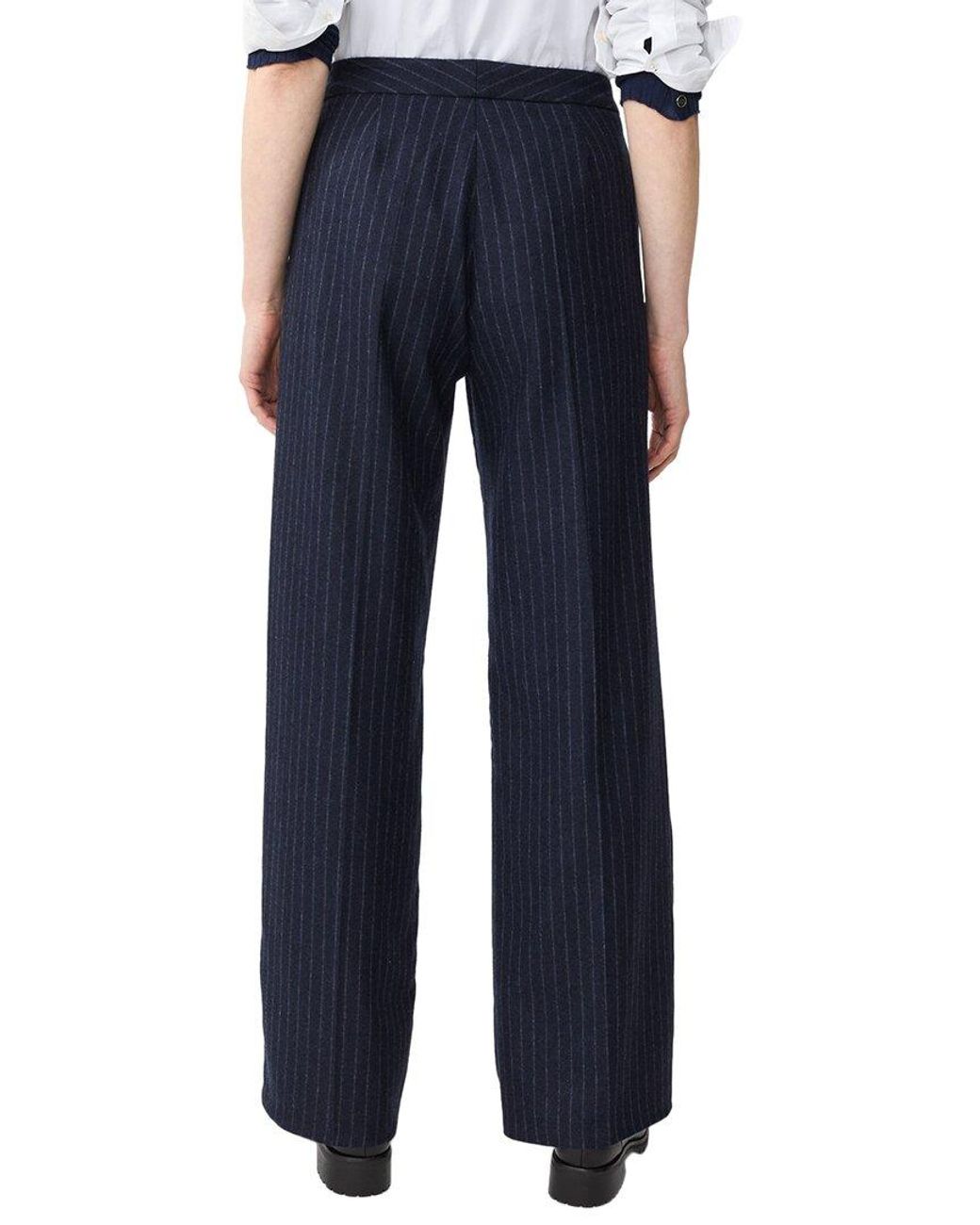 J.McLaughlin Blue Broderick Wool-Blend Pant