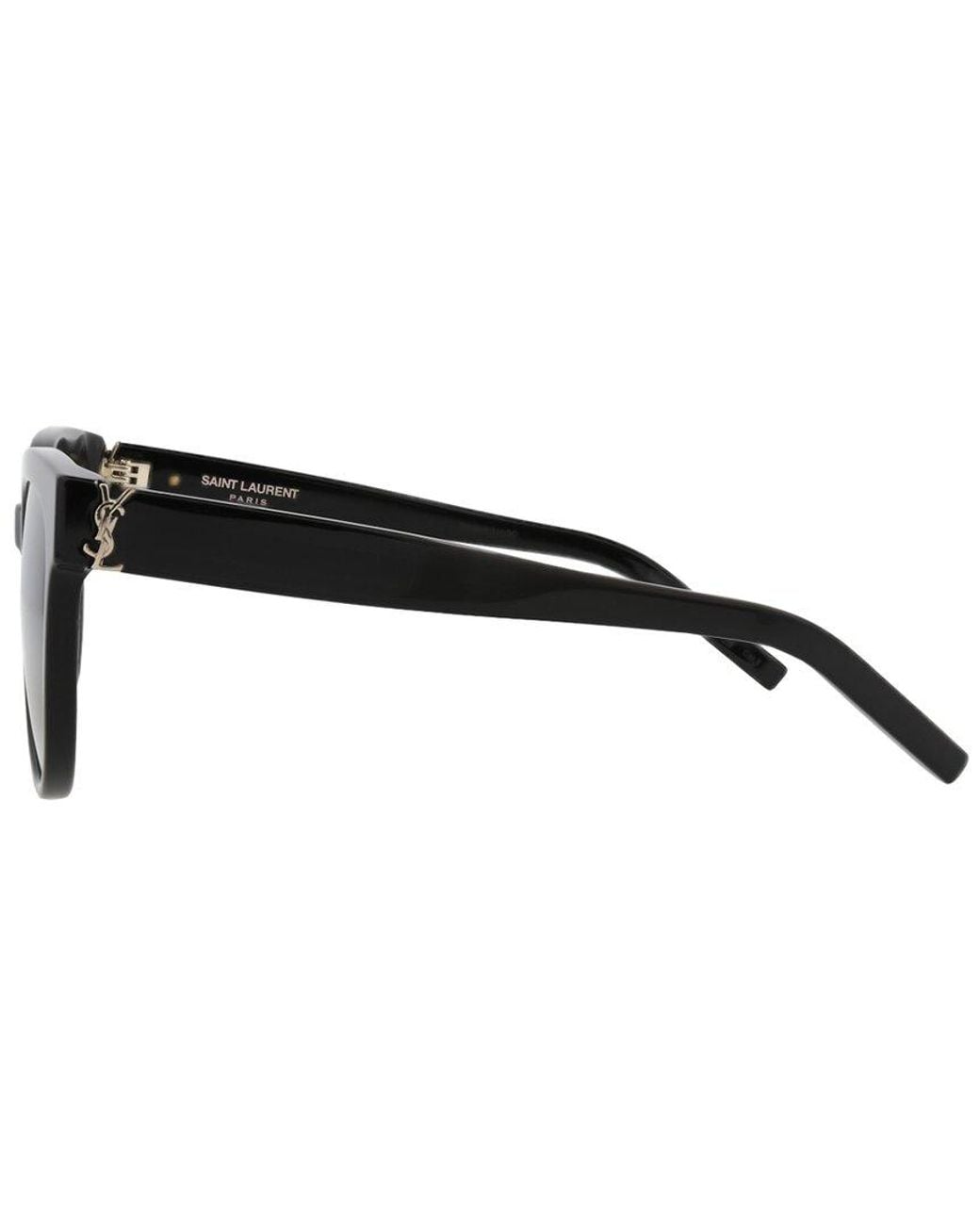 Saint Laurent Black Slm28 54Mm Sunglasses